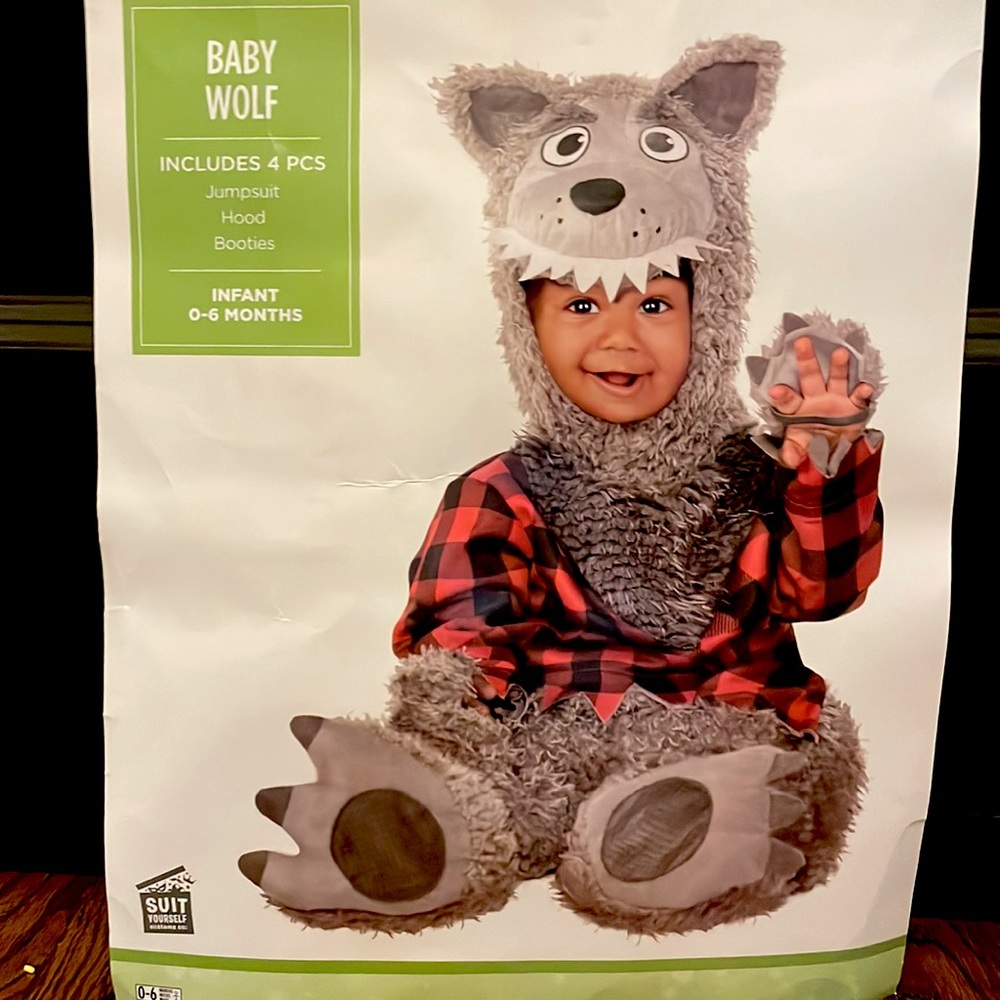 0-6mo Baby Wolf Halloween Costume Infant